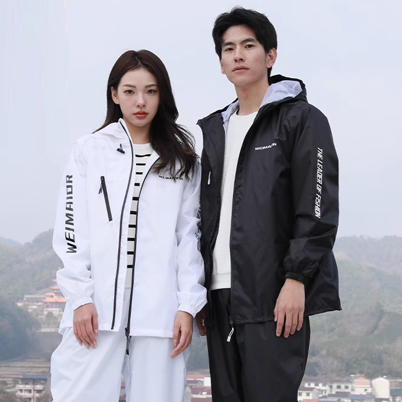 Cycling Rain Jacket Commute - Ince Yağmurluk Seti Yaz Su Geçirmez