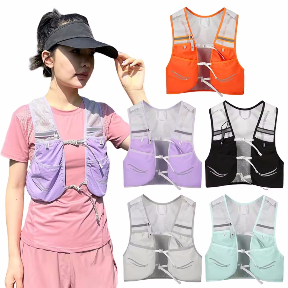 Reflective Vest Cycling - Yansıtıcı koşu atleti sıvı alımı koşu