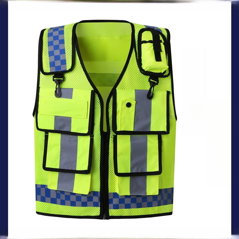 Reflective Vest Cycling - Yansıtıcı Güvenlik Yeleği Çok Fonksiyonlu Cep