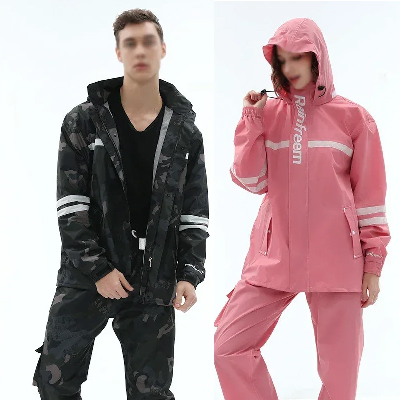 Cycling Rain Jacket Commute - Yetişkin yağmurluk rainwaterproof su geçirmez yansıtıcı