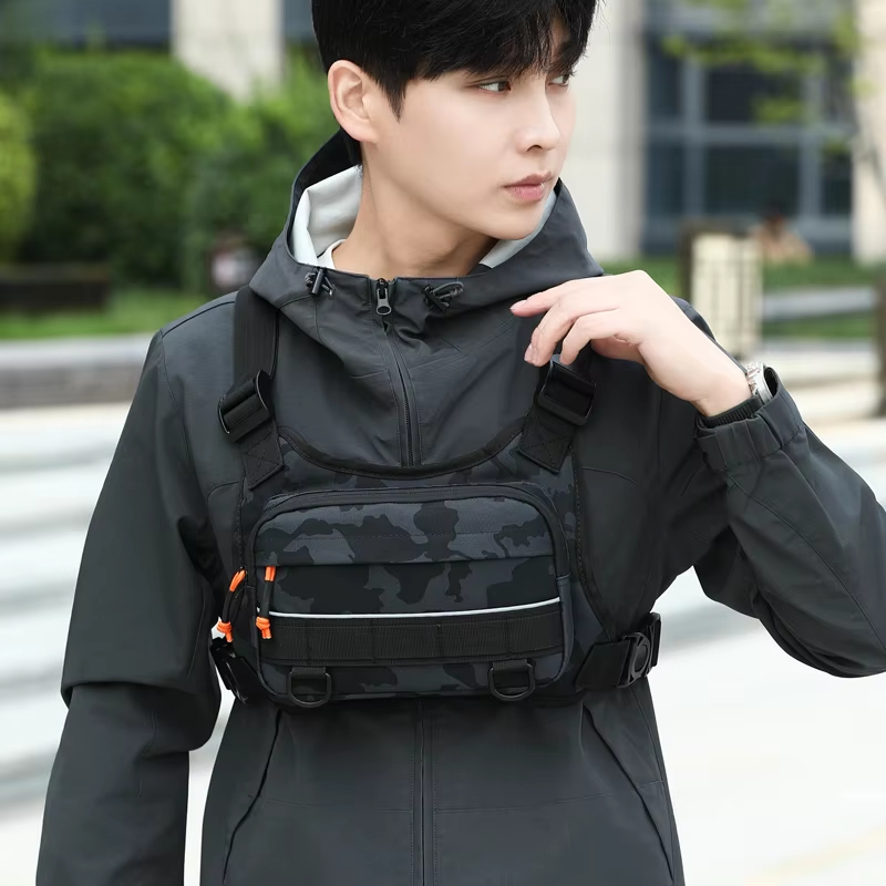 Reflective Vest Cycling - Bisiklet Ön Göğüs Yeleği Taktik Sırt