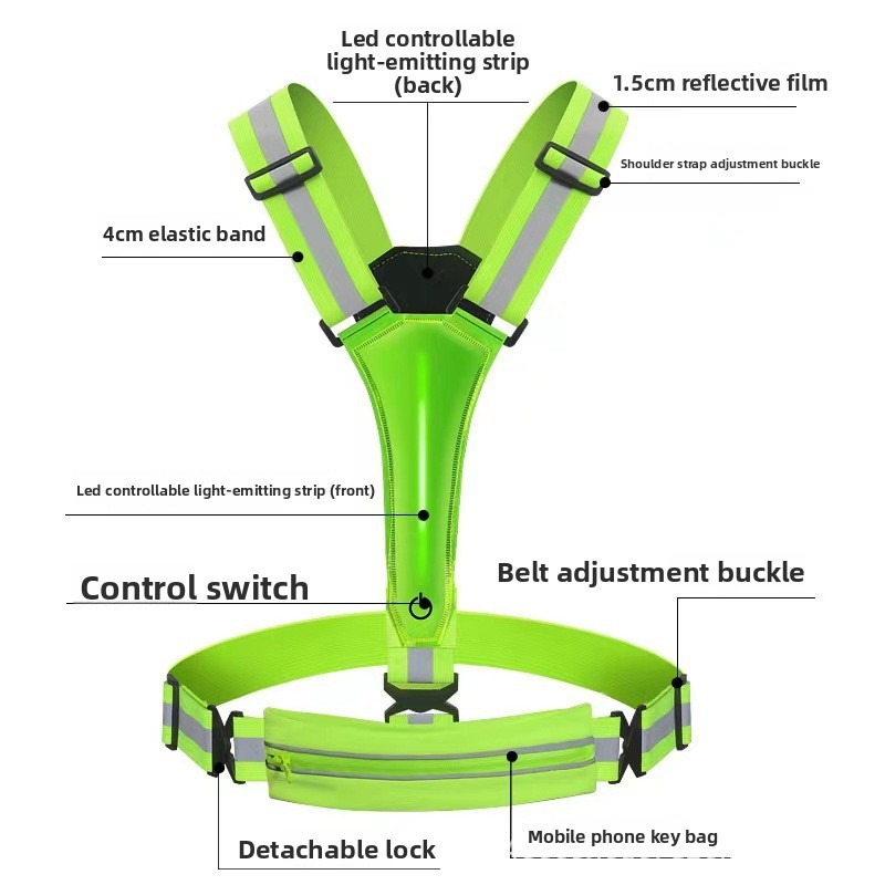 LED Parlayan Yansıtıcı Yelek Y - Reflective Vest Cycling incelemesi ve fiyatı