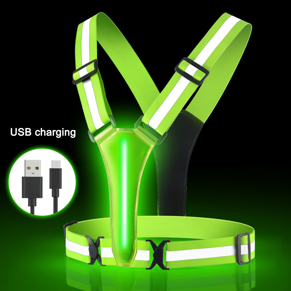 LED koşu atleti USB şarj edile - Reflective Vest Cycling incelemesi ve fiyatı
