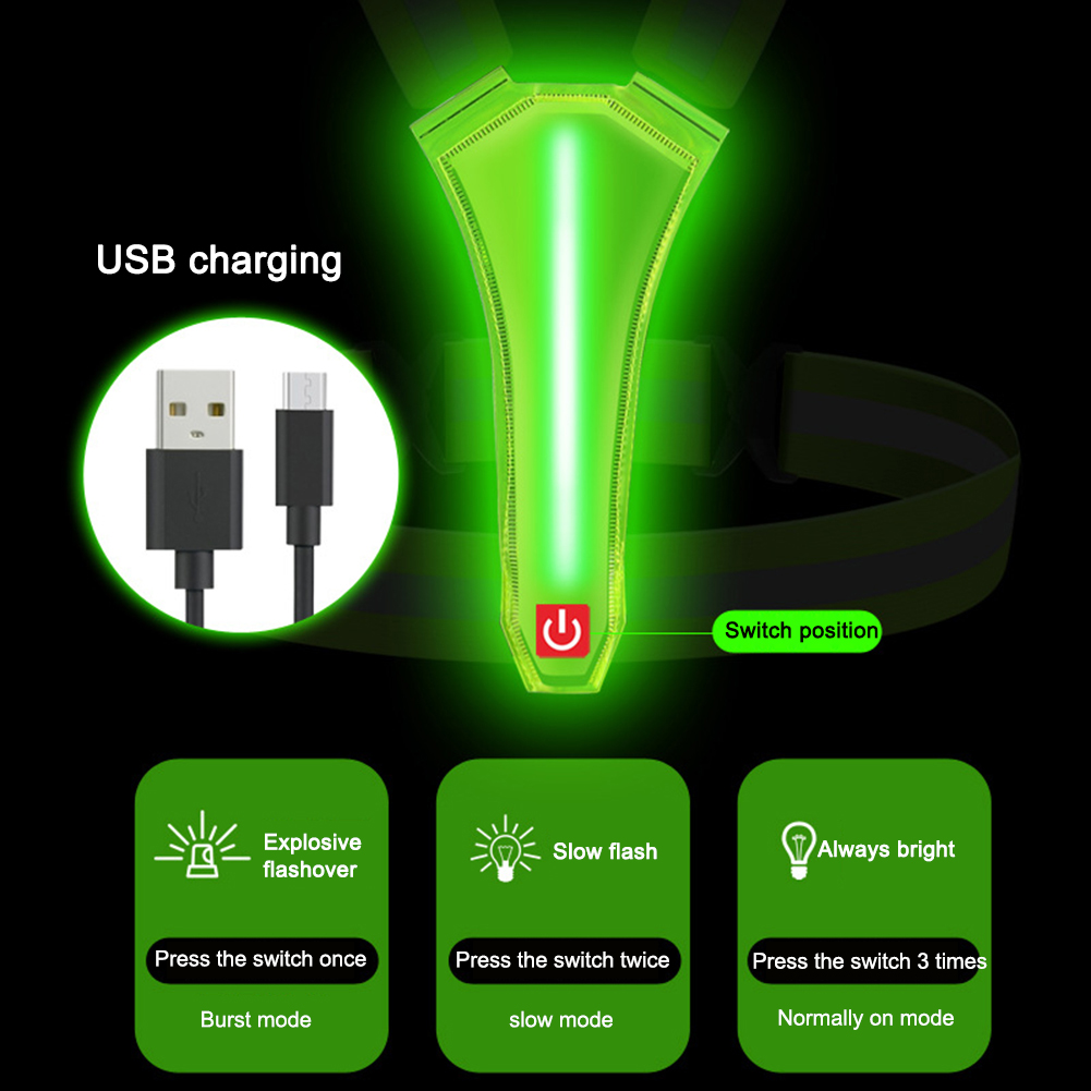 LED koşu atleti USB şarj edile - Reflective Vest Cycling incelemesi ve fiyatı