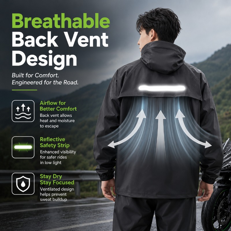 Unisex 2 Parçalı Su Geçirmez B - Cycling Rain Jacket Commute incelemesi ve fiyatı